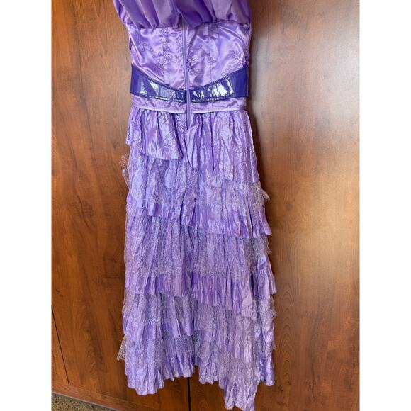 Disney Chasing Fireflies Descendents Mal Dress Girls Size 12 Halloween Costume - Picture 7 of 8